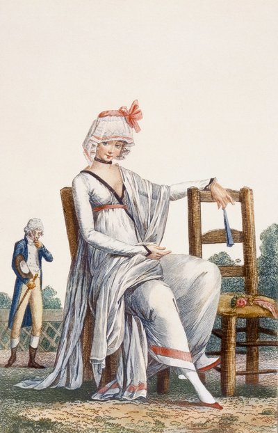 Damenpromenadenkleid, 1800 von Philibert Louis Debucourt